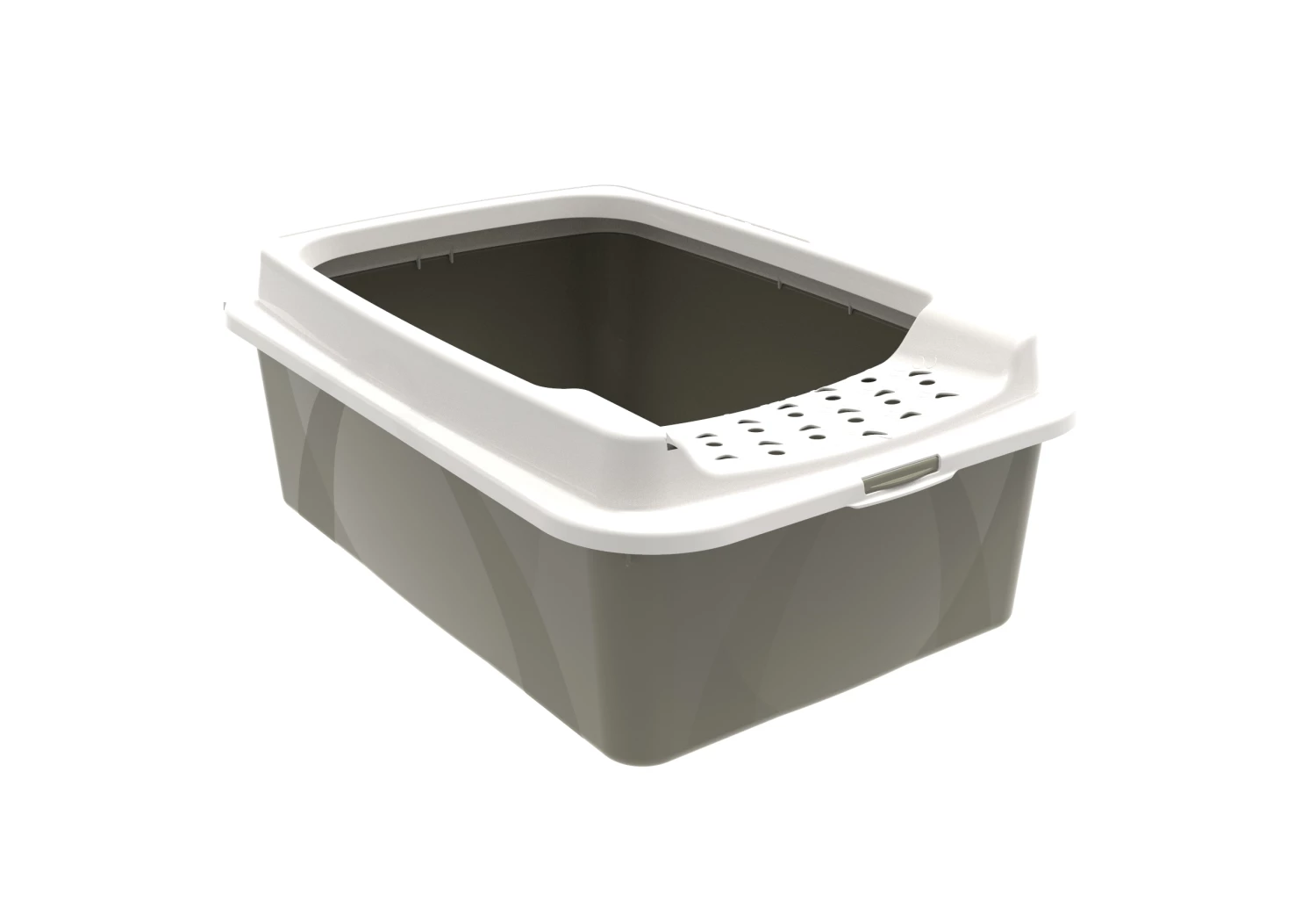 Rotho Bonnie Eco Cat Litter Tray Grey 3 Rotho Bonnie Eco Cat Litter Tray Grey