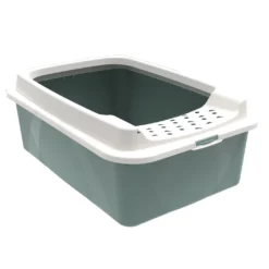 Rotho Bonnie Eco Cat Litter Tray Green
