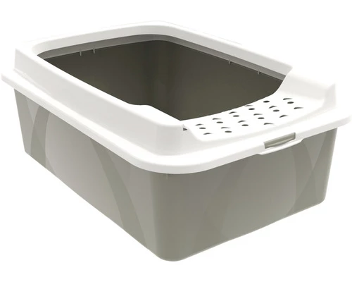 Rotho Bonnie Eco Cat Litter Tray Grey 4 Rotho Bonnie Eco Cat Litter Tray Grey – Image 2