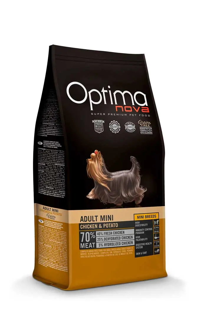 Optimanova Adult Mini Poulet Et Pomme De Terre Grain Free 3 Optimanova Adult Mini Poulet Et Pomme De Terre Grain Free