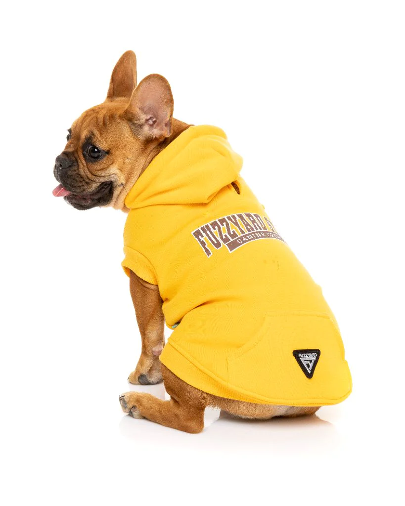 FuzzYard Sweat à Capuche State Jaune Pour Chien 4 FuzzYard Sweat à Capuche State Jaune Pour Chien – Image 2