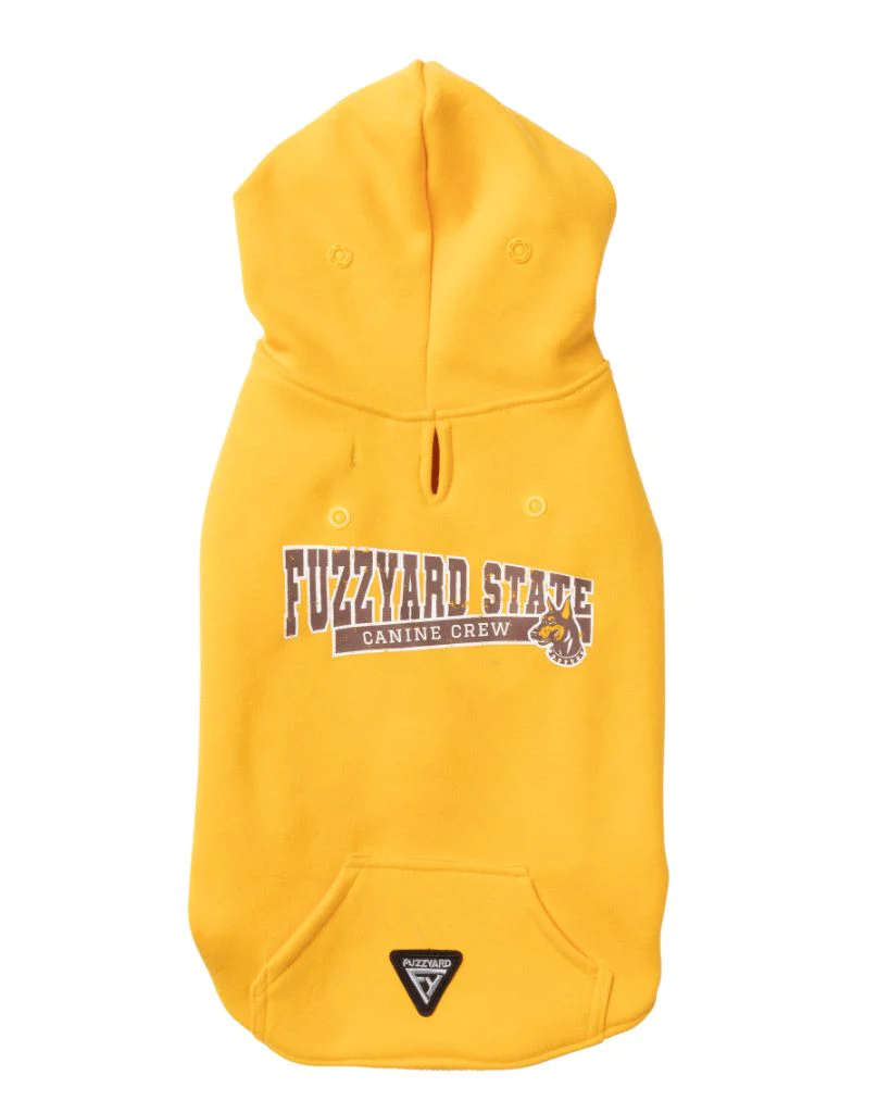 FuzzYard Sweat à Capuche State Jaune Pour Chien 3 FuzzYard Sweat à Capuche State Jaune Pour Chien