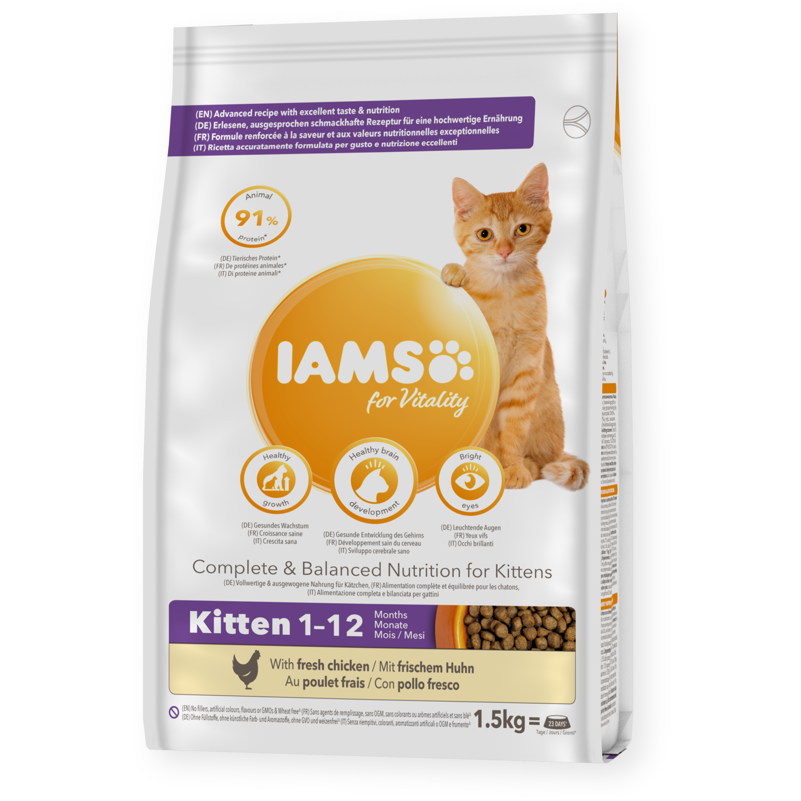 IAMS Proactive Health Kitten Poulet 3 IAMS Proactive Health Kitten Poulet