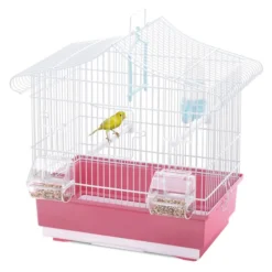 Imac Cage Oiseaux Blanc-rosa