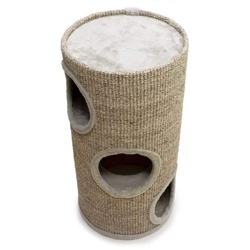 Arquivet Griffoir Pour Chat Beige Avec Trous 4 Arquivet Griffoir Pour Chat Beige Avec Trous – Image 2