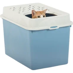 Rotho Toilet De Chat Berty Grey 10 Rotho Toilet De Chat Berty Grey -Trixie Soldes Magasin Rotho My Pet Berty Cat Toilet Top Entry in action 02 646792861d5ed