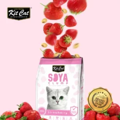 Kit Cat Arena Eco SoyaClump Fraise -Trixie Soldes Magasin STRAWBERRY 01