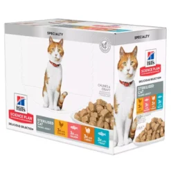 Hill's Science Plan Feline Sterilised Multipack Poulet Saumon Dinde Truite