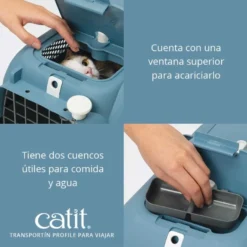 Catit Transporteur Profile Rouge Cerise -Trixie Soldes Magasin V41380 Cat Carrier product 4 ES 768x768 635a3249c906a