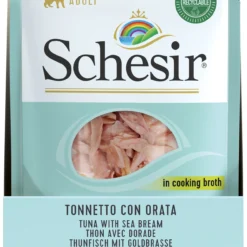 Lot 20 Schesir Thon Avec Daurade En Bouillon Pour Chats -Trixie Soldes Magasin atun con dorada en caldo parea perros 3