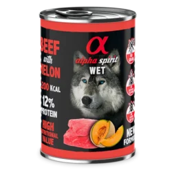 Lot 6 Alpha Spirit Croquettes Pour Chiens Au Boeuf Et Au Melon