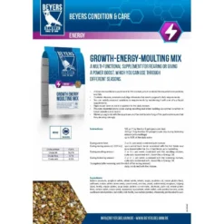 Beyers Growth Energy Moulting Mix 7 Beyers Growth Energy Moulting Mix -Trixie Soldes Magasin beyers gem growth energy moulting mix 4kg 2 6389c51531320
