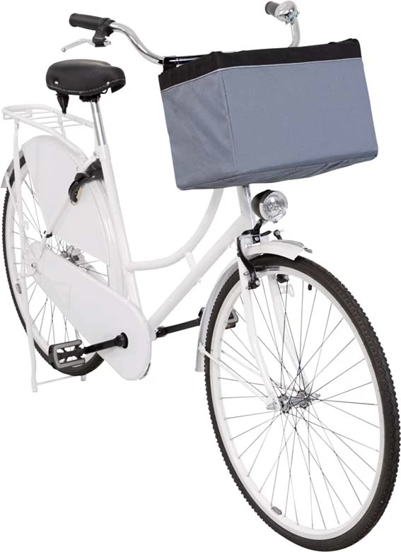 Trixie Front Bicycle Bag Gray 3 Trixie Front Bicycle Bag Gray