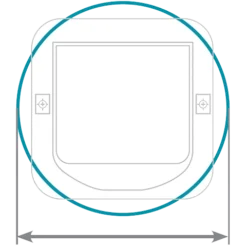 Sure Petcare SureFlap Porte Pour Animaux Blanc -Trixie Soldes Magasin cat flap glass mounting dimensions 62b98e1ce9c35