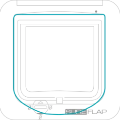 Sure Petcare SureFlap Porte Pour Animaux Blanc -Trixie Soldes Magasin catflap hole 62b98e1b6ac8b