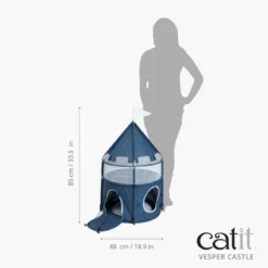 Catit Château De Vesper, Bleu -Trixie Soldes Magasin catit vesper castle