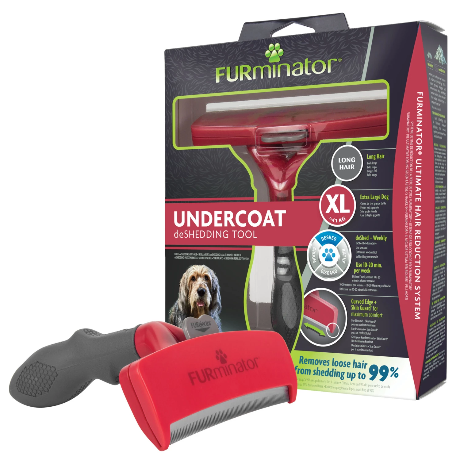 FURminator Brosse à Sous-poil Pour Chiens Géants à Poil Long 8 FURminator Brosse à Sous-poil Pour Chiens Géants à Poil Long – Image 6