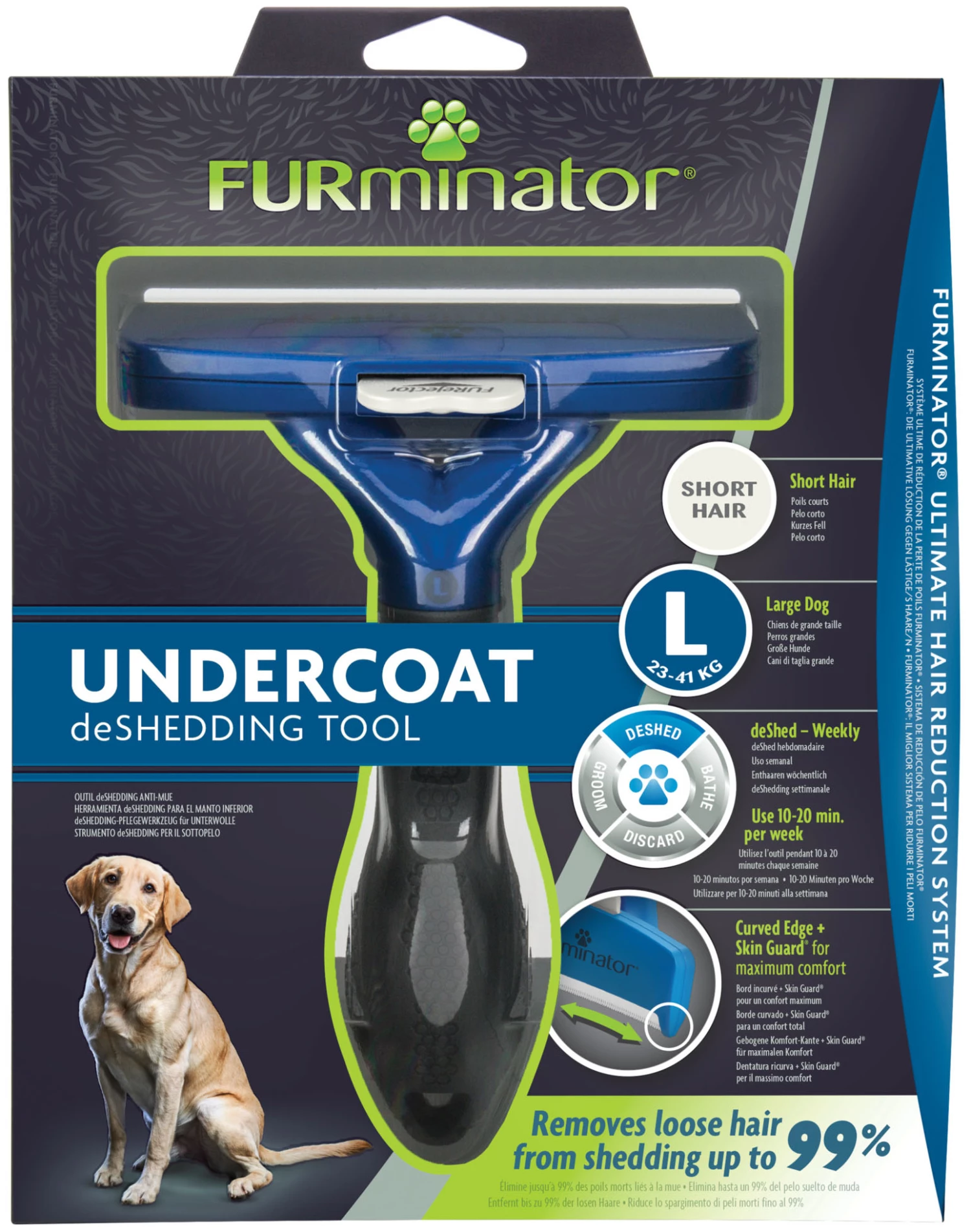 FURminator Brosse à Cheveux Courts Pour Grands Chiens 8 FURminator Brosse à Cheveux Courts Pour Grands Chiens – Image 6