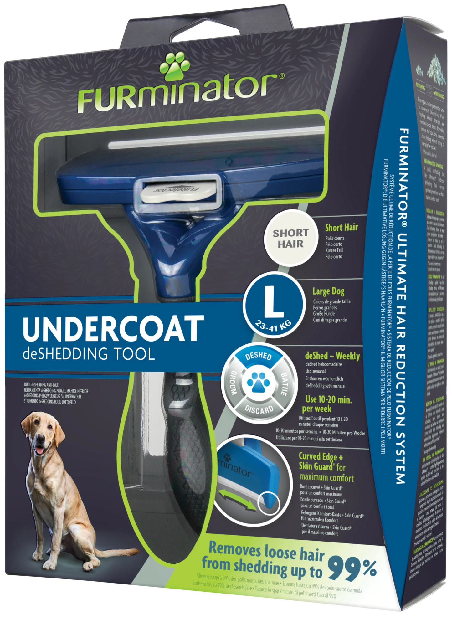 FURminator Brosse à Cheveux Courts Pour Grands Chiens 10 FURminator Brosse à Cheveux Courts Pour Grands Chiens – Image 8