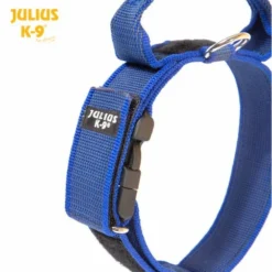 Julius K9 Couleur Du Collier : Gris Avec Poignée Bleue -Trixie Soldes Magasin collar azul julius con asa 62dfd3ff2d67c