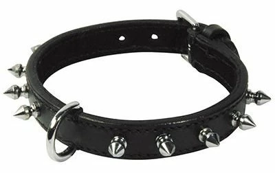 Nayeco Collier Thor En Cuir Noir Avec Pointes Noires 3 Nayeco Collier Thor En Cuir Noir Avec Pointes Noires