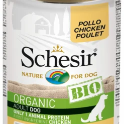 Lot 6 Schesir Nourriture Humide En Boîte Pour Chiens Bio à Base De Poulet