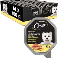 Lot 14 Cesar Nourriture Humide Recettes Pour Chiens Une Baignoire En Pâté -Trixie Soldes Magasin comida humeda perros recetas de la huerta en pate gelatina tarrina 7