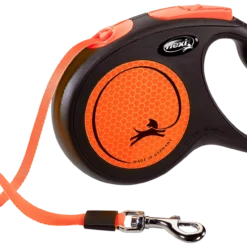 Flexi Nouvelle Laisse Néon Sangle Orange