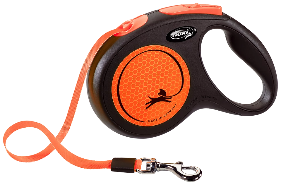 Flexi Nouvelle Laisse Néon Sangle Orange 3 Flexi Nouvelle Laisse Néon Sangle Orange