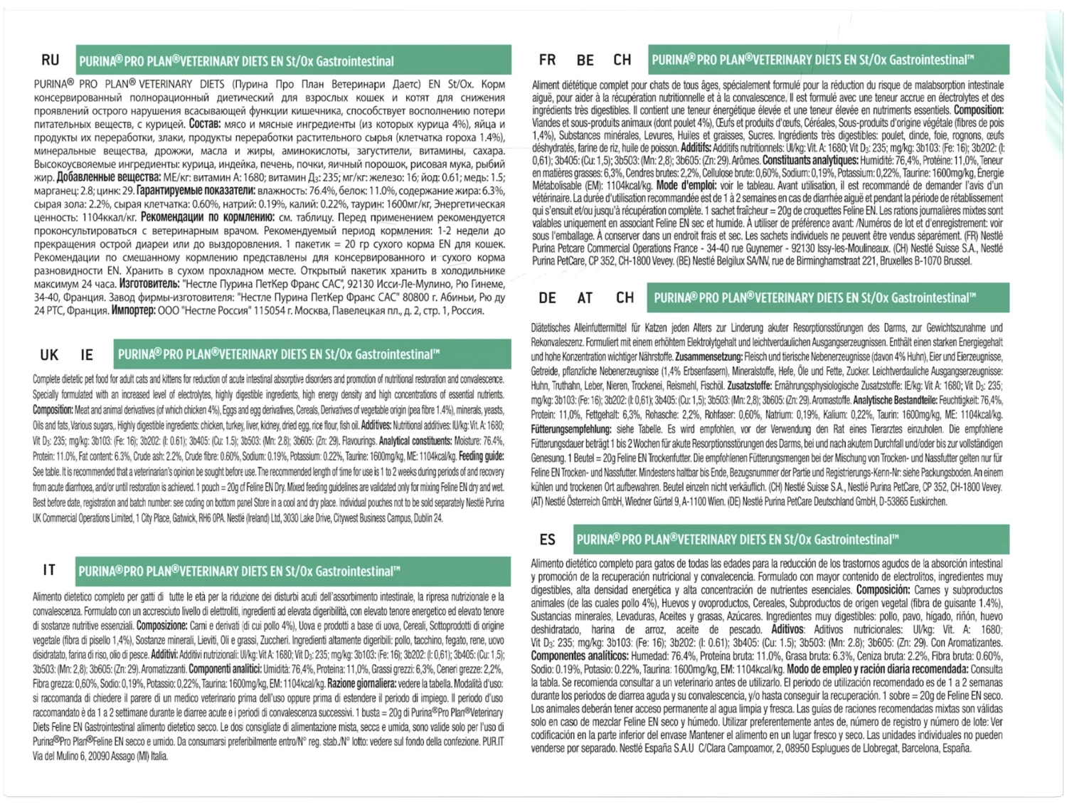 Pro Plan Veterinary Diets FR Gastro-intestinal ST/OX Morceaux Dans Une Sauce Au Poulet 16 Pro Plan Veterinary Diets FR Gastro-intestinal ST/OX Morceaux Dans Une Sauce Au Poulet – Image 14