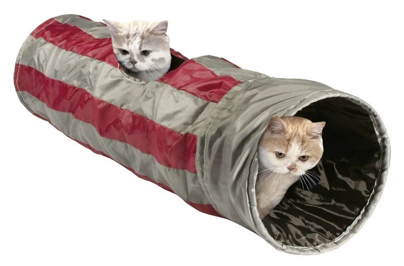 Karlie Flamingo Tunnel De Jeu Et De Couchage Feline Cruiser Rouge Et Gris 3 Karlie Flamingo Tunnel De Jeu Et De Couchage Feline Cruiser Rouge Et Gris