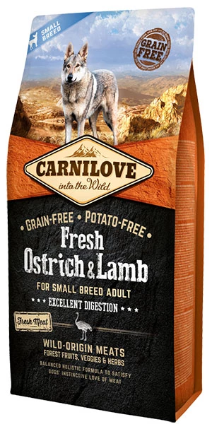 Carnilove Fresh Ostr & Lamb Dige Small 3 Carnilove Fresh Ostr & Lamb Dige Small