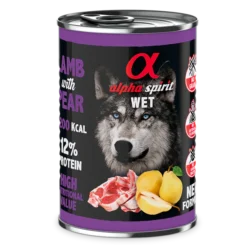 Lot 6 Alpha Spirit Croquettes Pour Chien Agneau Et Poire