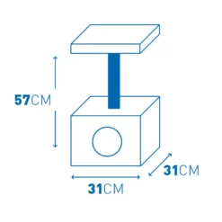 Duvo Plus Rascador Christa Gris Para Gatos -Trixie Soldes Magasin medidas rascador 63c6620faac71