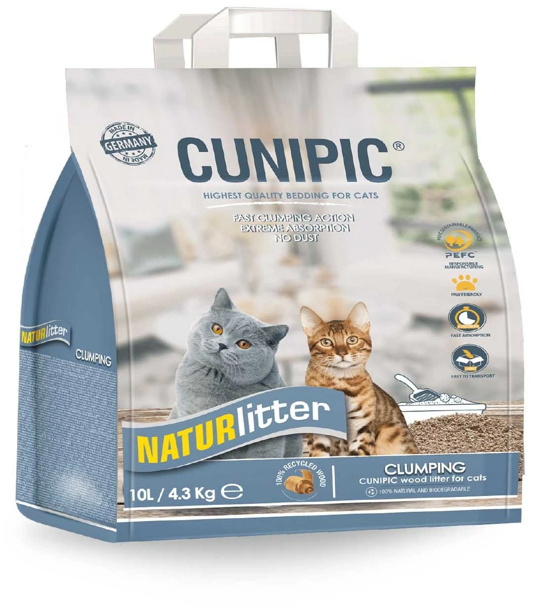 Cunipic Litière En Bois Aggloméré Naturlitter 3 Cunipic Litière En Bois Aggloméré Naturlitter