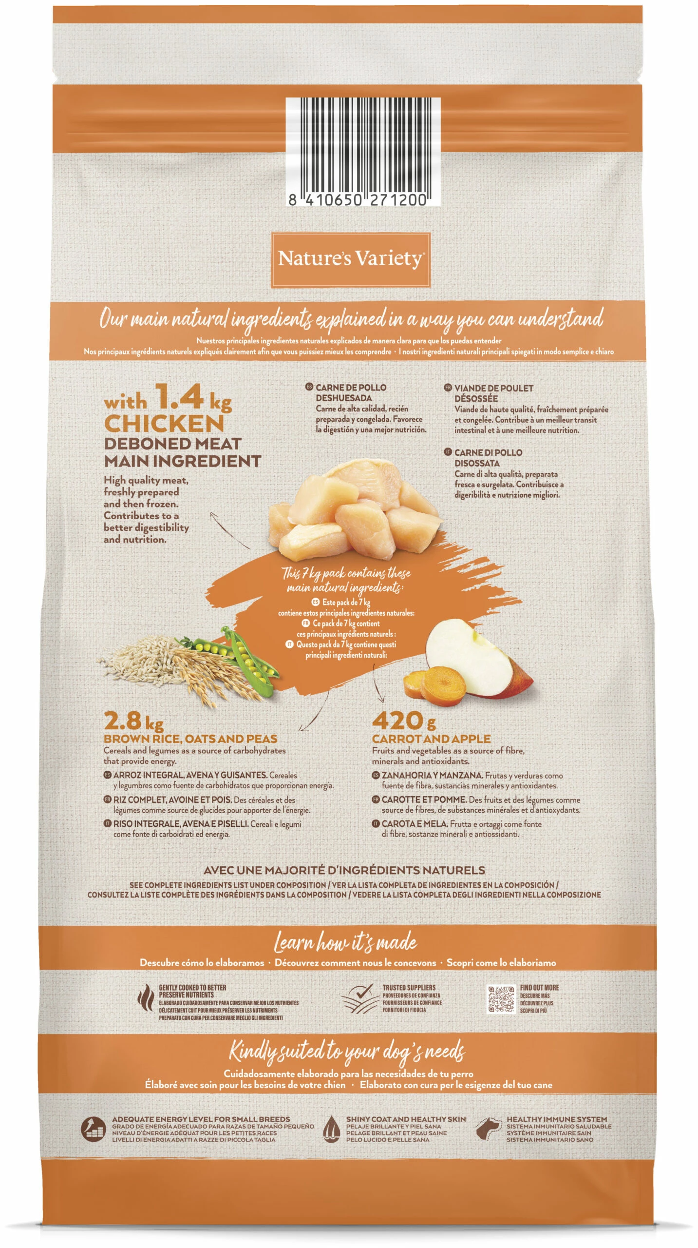 Nature's Variety Original Mini Adult No Grain Sans Céréales Au Poulet 5 Nature's Variety Original Mini Adult No Grain Sans Céréales Au Poulet – Image 3