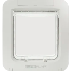 Sure Petcare Microchip White Tail Sureflap -Trixie Soldes Magasin pet door front straight on 628f3d22397ec