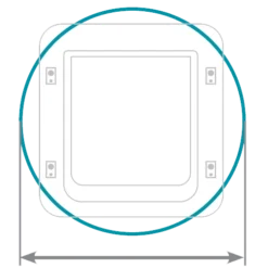 Sure Petcare Microchip White Tail Sureflap -Trixie Soldes Magasin pet door glass mounting dimensions4 62b99015504d1