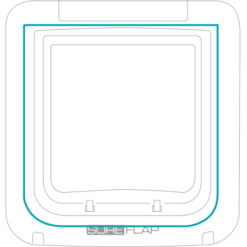 Sure Petcare Microchip White Tail Sureflap -Trixie Soldes Magasin petdoor hole 62b990135782b
