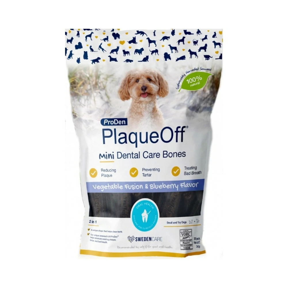 PlaqueOff Mini Bones Blueberry 4 PlaqueOff Mini Bones Blueberry – Image 2