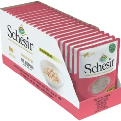 Lot 20 Schesir Poulet Avec Veau En Gélatine -Trixie Soldes Magasin pollo con ternera en gelatina 4