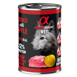 Lot 6 Alpha Spirit Croquettes Pour Chien 'Porc Et Pommes Jaunes