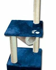 Nayeco Chat Savane Bleu Scratcher Après-midi