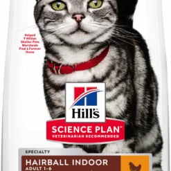 Hill's Science Plan Adult Indoor Hairball Au Poulet