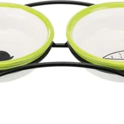 Trixie Ensemble De Mangeoires Blanches Et Vertes