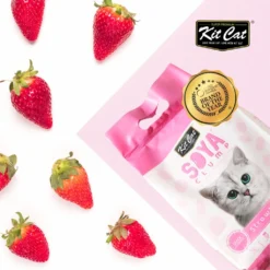 Kit Cat Arena Eco SoyaClump Fraise -Trixie Soldes Magasin strawberry 01 1