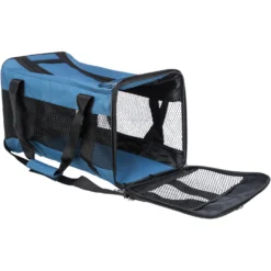 Trixie Sac Bleu Ryan Pour Chats Et Petits Chiens -Trixie Soldes Magasin transportin abierto azul 6481f3540a663