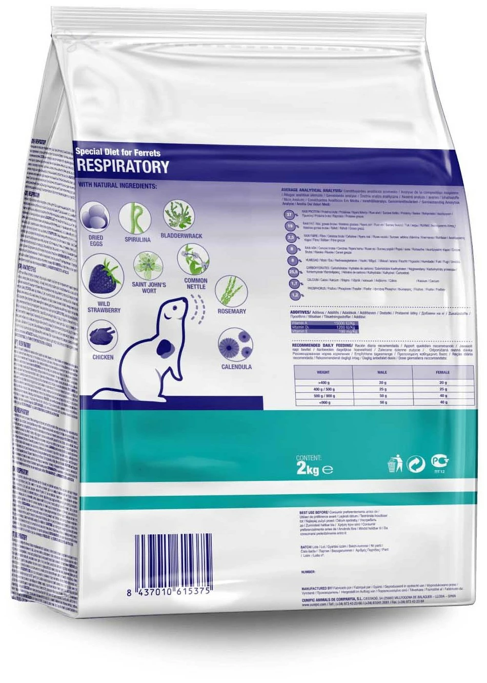 Cunipic Vet Line Hurones Respiratory 4 Cunipic Vet Line Hurones Respiratory – Image 2