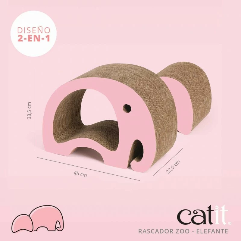 Catit Zoo Scratching Gratte-éléphant 2-en-1 4 Catit Zoo Scratching Gratte-éléphant 2-en-1 – Image 2